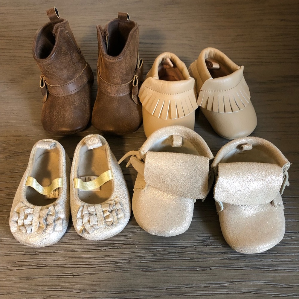 Baby girl shoe lot, like new, gently used.